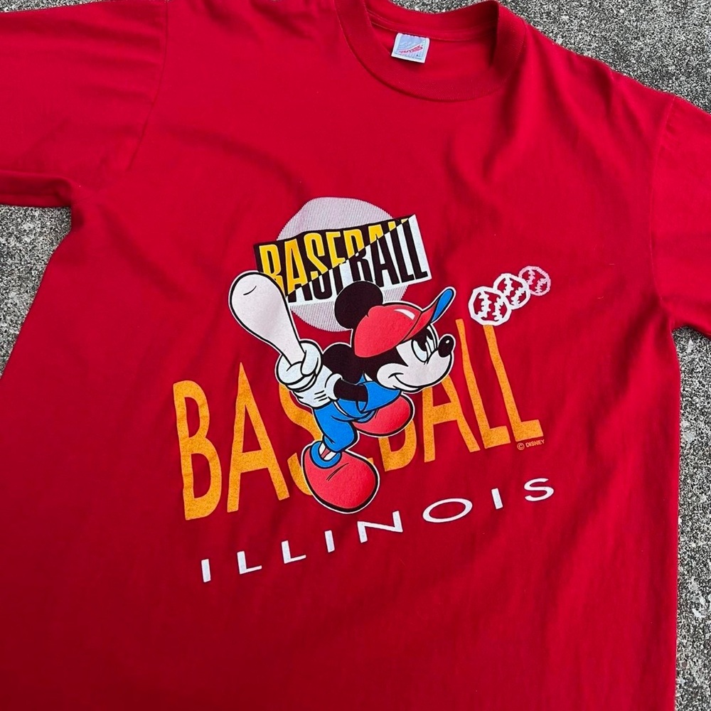 Mickey Mouse Baseball Illinois Tee
